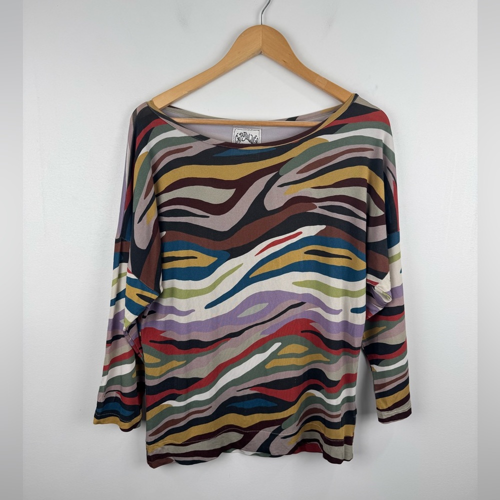 Anthropologie Cap Juluca A New Story Aldo Martins Multi Color Blouse Top Size L